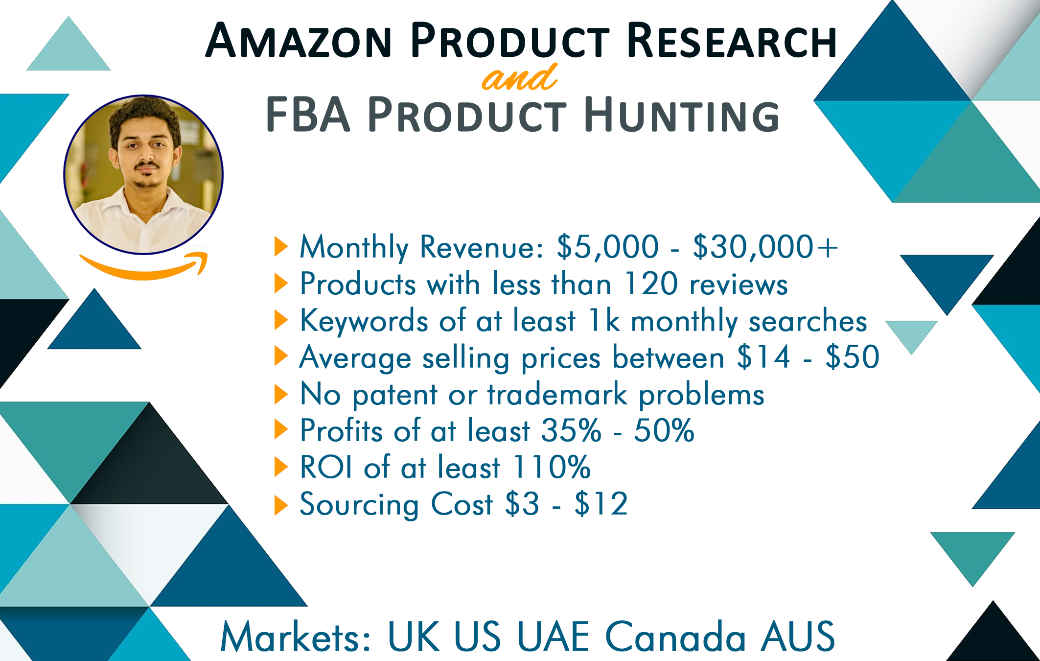 I will do amazon fba product hunting and amazon product research
